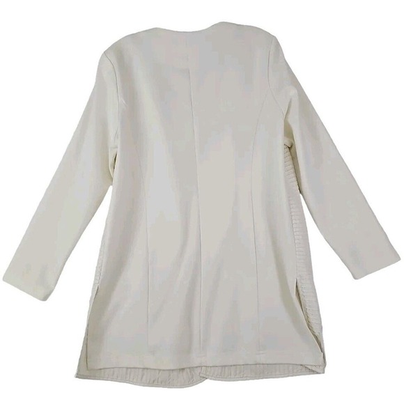 Chico’s ~Woman Size 2 (L) ~ Ivory/Vanilla Cardigans Open Front Long Sleeve. - Picture 6 of 9